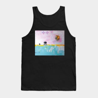 Picture of an original painting, yellow birds Tank Top